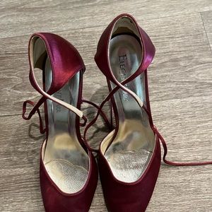 Burgundy heels